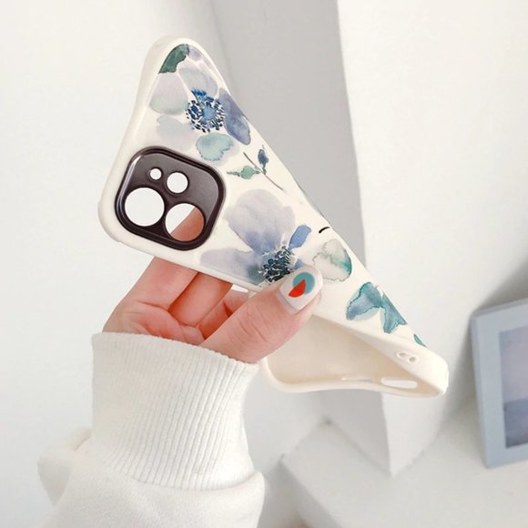 NEW iPhone 12/11/Pro/Max Watercolor Flowers case - Picture 6 of 11